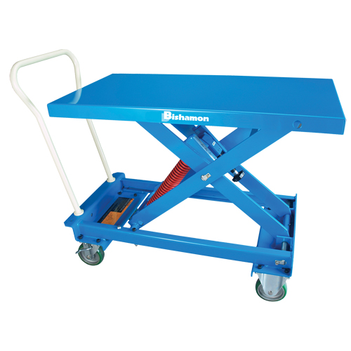 Table de travail mobile avec nivellement automatique &agrave; ciseaux MobiLeveler, 32-3/10" lo x 19-4/5"la, Acier, Capacit&eacute; 460 lb NRZ Safety Inc.