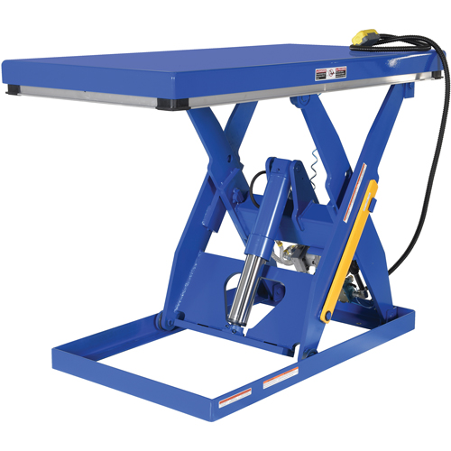 Hydraulic Scissor Lift Table, Steel, 60" L x 30" W, 3000 lbs. Cap. NRZ Safety Inc.