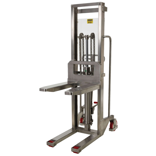 Hefti-Lift Load Stacker, Foot Pump Operated, 880 lbs. Capacity, 59" Max Lift NRZ Safety Inc.