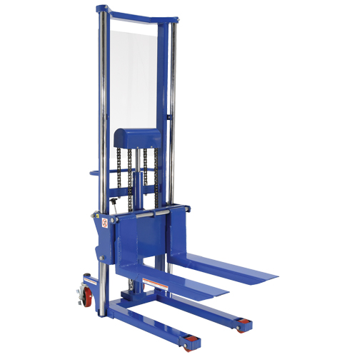 Hefti-Lift Load Stacker, Foot Pump Operated, 1500 lbs. Capacity, 63" Max Lift NRZ Safety Inc.