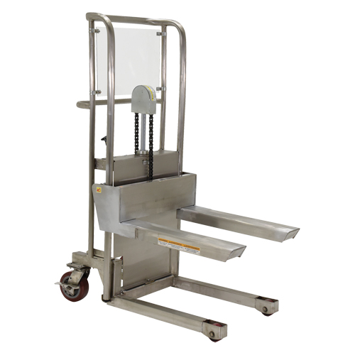 Hefti-Lift Load Stacker, Foot Pump Operated, 450 lbs. Capacity, 45-5/8" Max Lift NRZ Safety Inc.