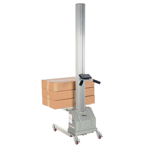 Quick Lift Stacker, Electric Operated, 125 lbs. Capacity, 72" Max Lift NRZ Safety Inc.
