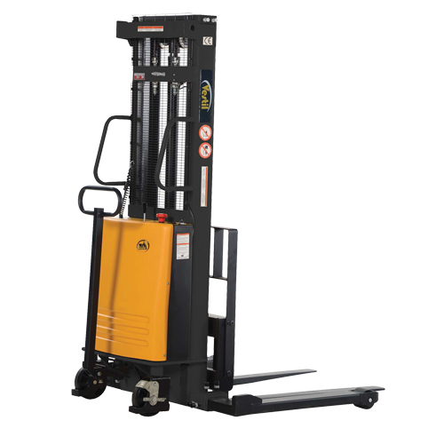 Fork Lift Stacker, Electric Operated, 2000 lbs. Capacity, 63" Max Lift NRZ Safety Inc.