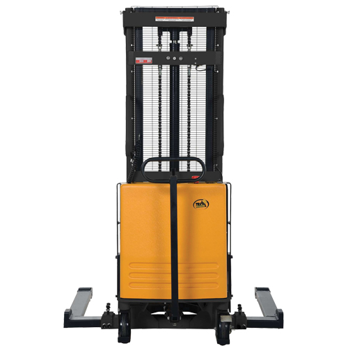Fork Lift Stacker, Electric Operated, 2000 lbs. Capacity, 63" Max Lift NRZ Safety Inc.