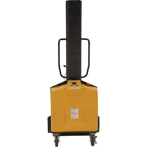 Narrow Mast Powered Lift Stacker, Electric Operated, 1000 lbs. Capacity, 63" Max Lift NRZ Safety Inc.
