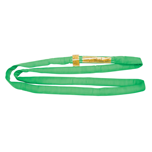 Polyester Round Sling, Green, 2" W x 10' L, 6000 lbs. Vertical Load NRZ Safety Inc.