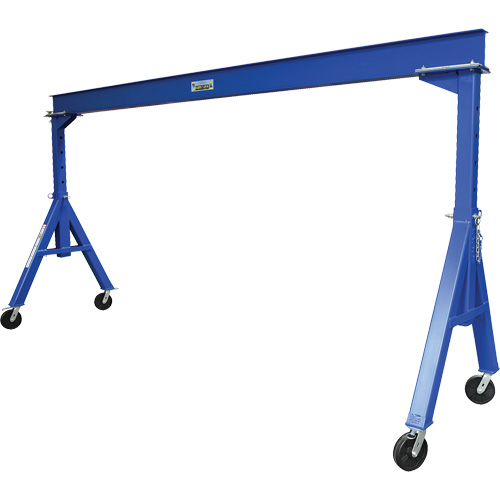 Adjustable Height Gantry Crane, 15' L, 4000 lbs. (2 tons) Capacity NRZ Safety Inc.