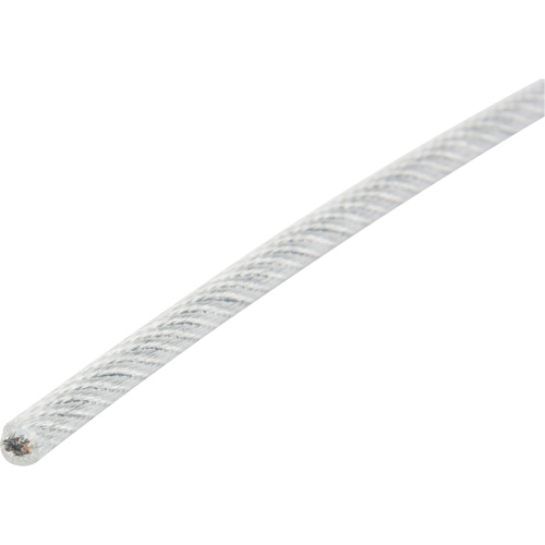 Wire Rope, 1000' (304.8 m) x 1/16", 480 lbs. (0.24 tons), Galvanized NRZ Safety Inc.