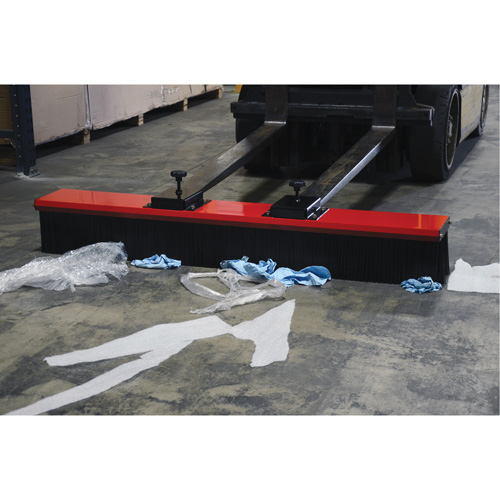 Fork Truck Mounted Brush Sweeper NRZ Safety Inc.
