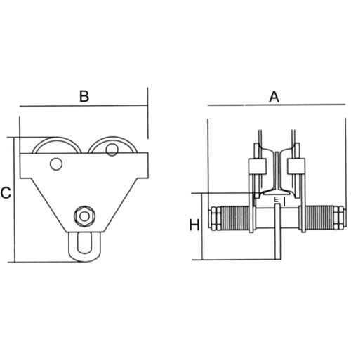 Chariot r&eacute;glable avec plaques de s&eacute;curit&eacute;, 4000 lb (2 tonnes) NRZ Safety Inc.