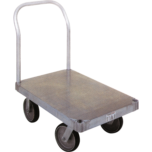 Diable en aluminium, 24" la x 36" lo, 2000 lb cap, Roues Caoutchouc NRZ Safety Inc.