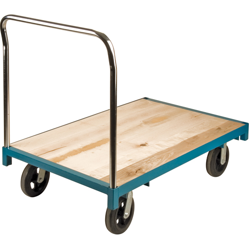 Heavy-Duty Platform Truck, 48" L x 30" W, 2000 lbs. Capacity, Rubber Casters NRZ Safety Inc.