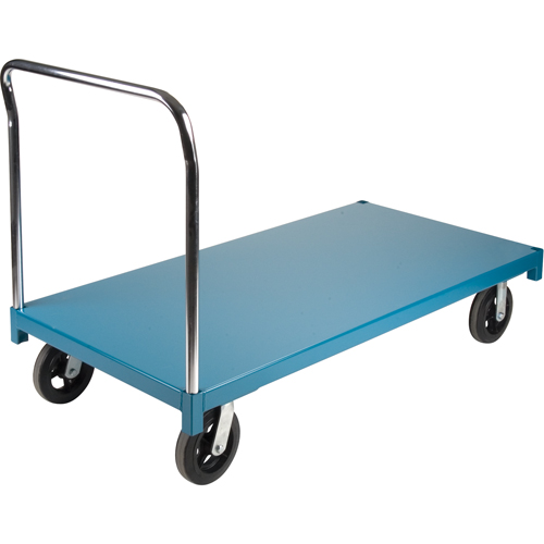 Heavy-Duty Platform Truck, 60" L x 30" W, 2000 lbs. Capacity, Rubber Casters NRZ Safety Inc.