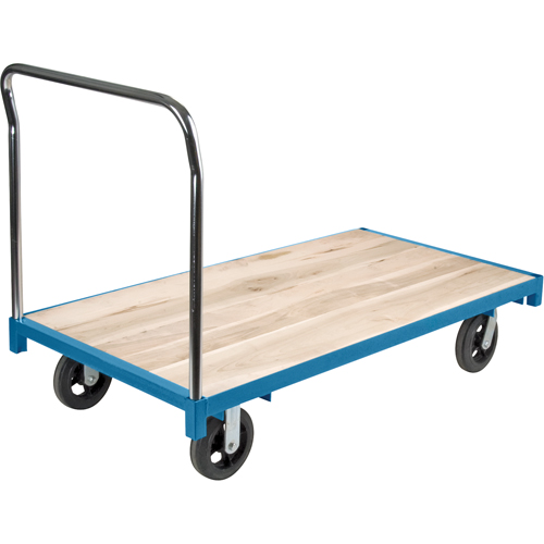 Chariot &agrave; plateforme robuste, 60" lo x 30" la, Capacit&eacute; de 2000 lb, Roues en Caoutchouc NRZ Safety Inc.