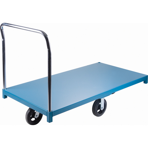 Heavy-Duty Platform Truck, 96" L x 48" W, 2000 lbs. Capacity, Rubber Casters NRZ Safety Inc.