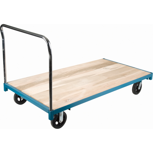 Heavy-Duty Platform Truck, 96" L x 48" W, 2000 lbs. Capacity, Rubber Casters NRZ Safety Inc.