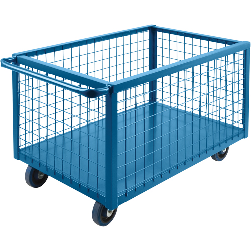 Wire Mesh Box Truck, Steel, 39" L x 24" W x 31.5" H, 12 cu. ft. Volume, 1200 lbs. Capacity NRZ Safety Inc.