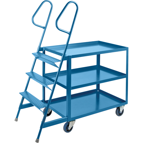 Chariots &agrave; cueillette, Acier, 24" la x 52" p, 3 tablettes, Capacit&eacute; 1200 lb NRZ Safety Inc.