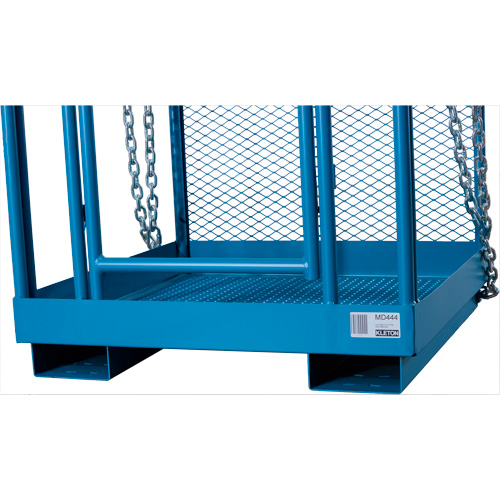 Nacelle &eacute;l&eacute;vatrice pour travail en hauteur, 36" x 36" x 72" h, Capacit&eacute; de 1000 lb, Acier NRZ Safety Inc.