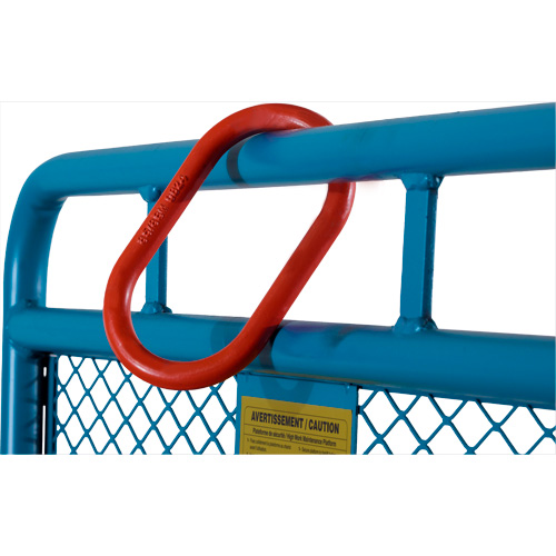 Nacelle &eacute;l&eacute;vatrice pour travail en hauteur, 36" x 36" x 72" h, Capacit&eacute; de 1000 lb, Acier NRZ Safety Inc.