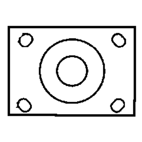 Total Locking Caster, Swivel with Brake, 6" (152.4 mm), Rubber, 450 lbs. (204 kg.) NRZ Safety Inc.