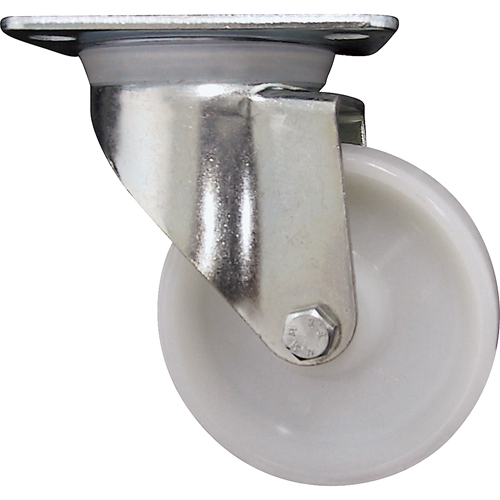 White Caster, Swivel, 4" (101.6 mm), Polyamide, 275 lbs. (125 kg.) NRZ Safety Inc.