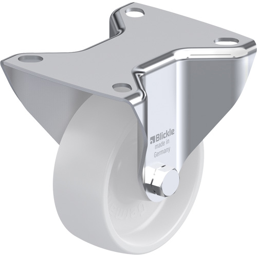 White Caster, Rigid, 3" (76 mm), Polyamide, 220 lbs. (100 kg.) NRZ Safety Inc.