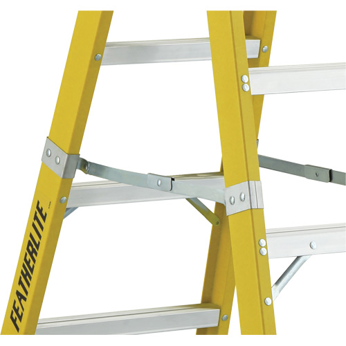 6600 Series Industrial Heavy-Duty 2-Way Stepladders, Fibreglass, 300 lbs. Capacity, 6' NRZ Safety Inc.