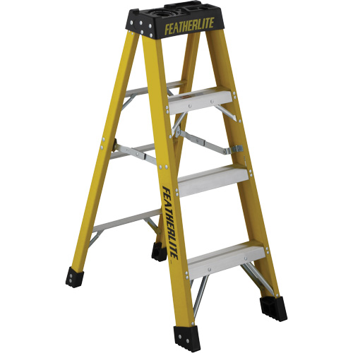 Industrial Heavy-Duty Stepladders (6900 Series), 4', Fibreglass, 300 lbs. Capacity, Type 1A NRZ Safety Inc.