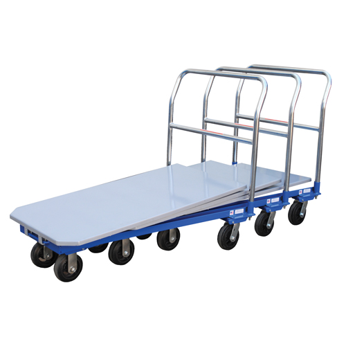 Chariot &agrave; plateforme, 48" lo x 24" la x Capacit&eacute; 1500 lb, Roues en Caoutchouc moul&eacute; NRZ Safety Inc.