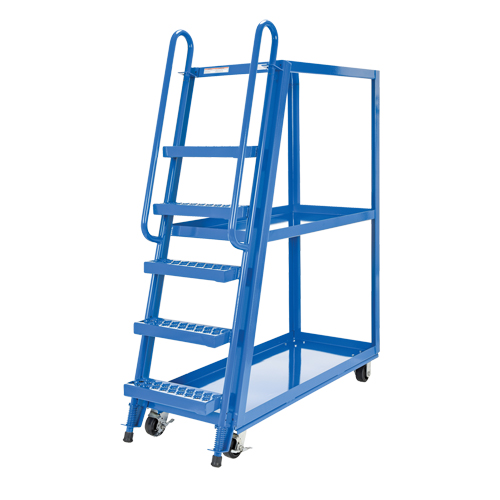 Stock Picking Cart, Steel, 21-7/8" W x 56-1/8" D, 3 Shelves, 1000 lbs. Capacity NRZ Safety Inc.