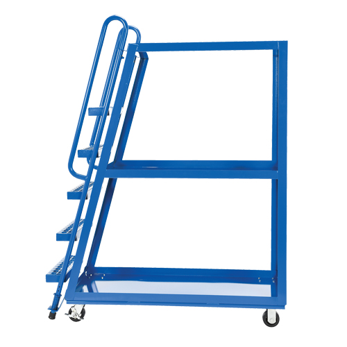 Stock Picking Cart, Steel, 21-7/8" W x 56-1/8" D, 3 Shelves, 1000 lbs. Capacity NRZ Safety Inc.