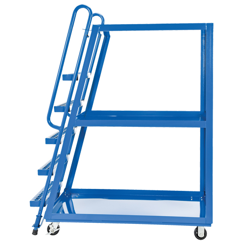 Stock Picking Cart, Steel, 27-7/8" W x 56-1/8" D, 3 Shelves, 1000 lbs. Capacity NRZ Safety Inc.
