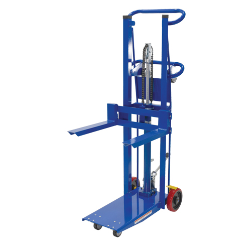 Platform Lift Stacker, Foot Pump Operated, 750 lbs. Capacity, 52" Max Lift NRZ Safety Inc.