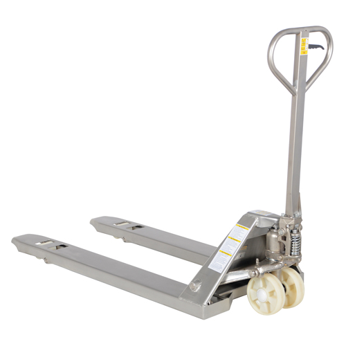 Pallet Truck, Stainless Steel, 48" L x 27" W, 5500 lbs. Capacity NRZ Safety Inc.