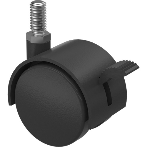 Roulette &agrave; roue double (s&eacute;ries 300/400), Pivotant avec frein, Diam&egrave;tre 2" (51 mm), Capacit&eacute; 75 lb (34 kg) NRZ Safety Inc.
