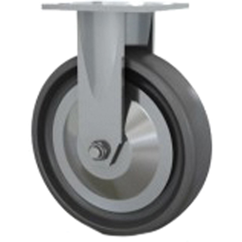 Heavy-Duty Caster, Rigid, 8" (203.2 mm), Solid Elastomer, 1000 lbs. (453.6 kg.) NRZ Safety Inc.
