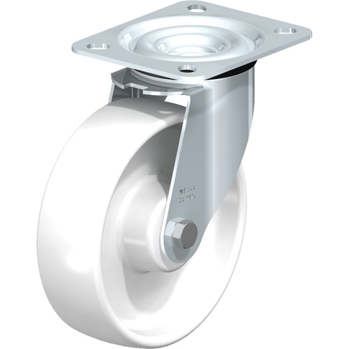 White Caster, Swivel, 5" (127 mm), Polyamide, 275 lbs. (125 kg.) NRZ Safety Inc.