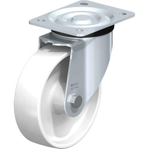 White Caster, Swivel, 6" (152.4 mm), Polyamide, 440 lbs. (199.58 kg.) NRZ Safety Inc.