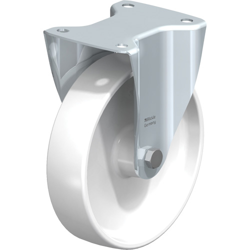 White Caster, Rigid, 8" (203.2 mm), Polyamide, 440 lbs. (199.58 kg.) NRZ Safety Inc.