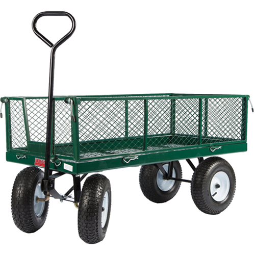 Wagons With Fold-Down Racks, 24" W x 48" L, 800 lbs. Capacity NRZ Safety Inc.