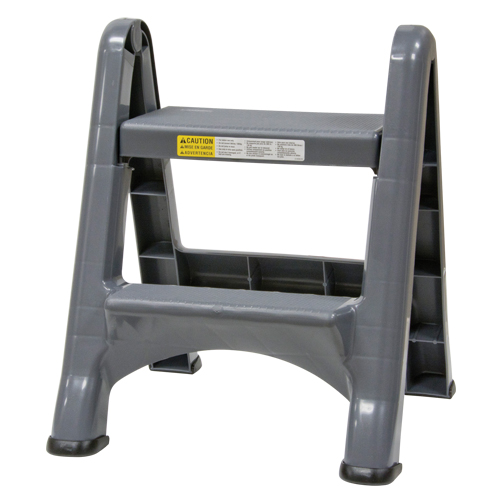 Escabeau repliable, 2 marches, 19-1/2" x 20-1/2" x Hauteur 22-3/4" NRZ Safety Inc.
