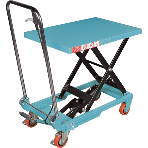 Heavy-Duty Hydraulic Scissor Lift Table, 27-1/2" L x 17-3/4" W, Steel, 330 lbs. Capacity NRZ Safety Inc.