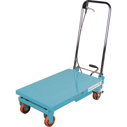 Heavy-Duty Hydraulic Scissor Lift Table, 27-1/2" L x 17-3/4" W, Steel, 330 lbs. Capacity NRZ Safety Inc.
