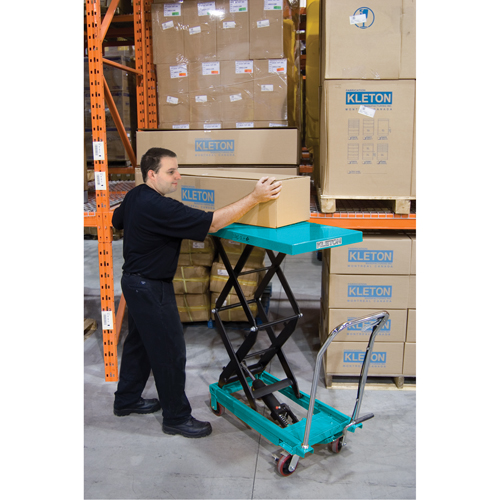 Heavy-Duty Hydraulic Scissor Lift Table, 27-1/2" L x 17-3/4" W, Steel, 330 lbs. Capacity NRZ Safety Inc.