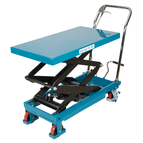 Heavy-Duty Hydraulic Scissor Lift Table, 35-3/4" L x 19-3/4" W, Steel, 770 lbs. Capacity NRZ Safety Inc.