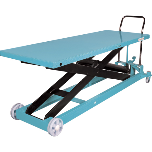 Heavy-Duty Hydraulic Scissor Lift Table, 80-1/8" L x 29-1/2" W, Steel, 2200 lbs. Capacity NRZ Safety Inc.