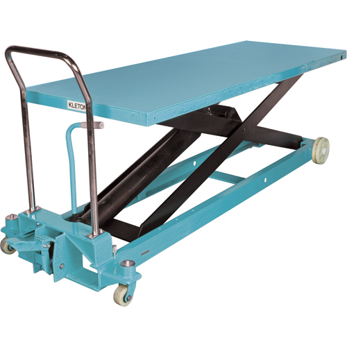 Heavy-Duty Hydraulic Scissor Lift Table, 80-1/8" L x 29-1/2" W, Steel, 2200 lbs. Capacity NRZ Safety Inc.