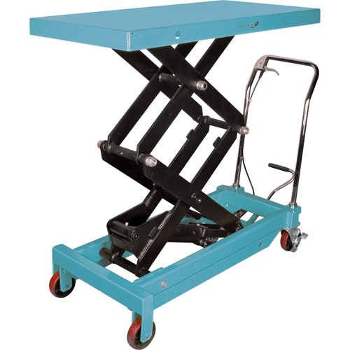 Table &eacute;l&eacute;vatrice robuste &agrave; ciseaux hydraulique, 48" lo x 24" la, Acier, Capacit&eacute; 1545 lb NRZ Safety Inc.