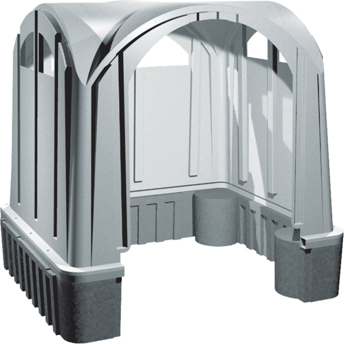 Abris en poly pour l'ext&eacute;rieur, 3 murs, 7' lo x 6' la x 7' h NRZ Safety Inc.